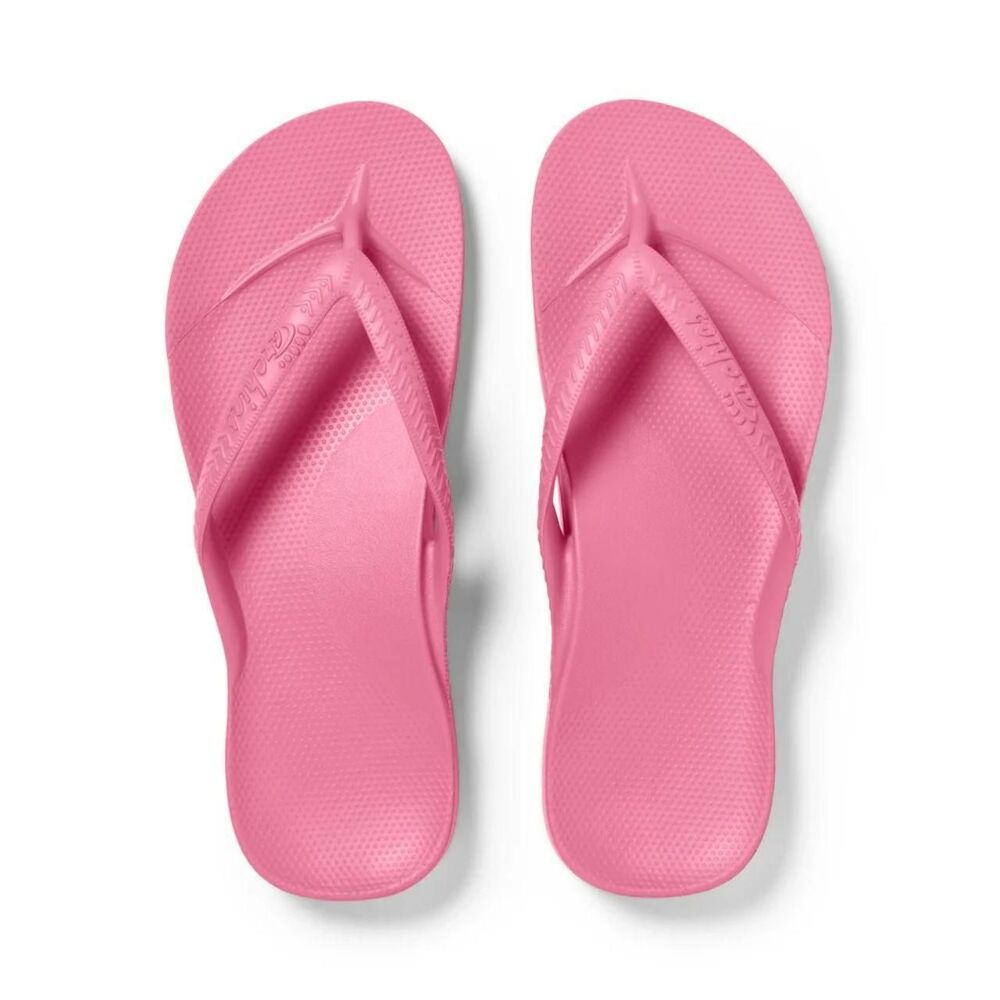 NWT Archies Hot Pink Arch Support Flip Flops Size Mens US 5 / WOMENS US 6